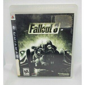 Fallout 3 PlayStation 3 Complete W/ Survival Guide 2008 No Scratches Clean